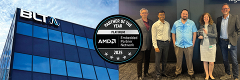 original BLT receiving the awards from AMD at the annual Partner Summit in June.