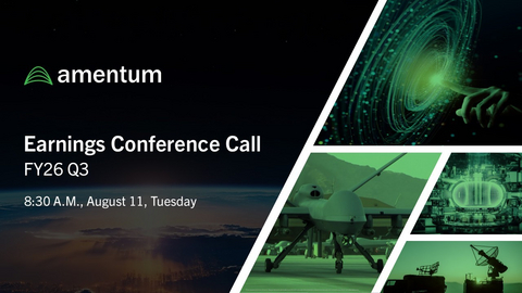 Amentum Q3 FY26 Earnings Call 8:30am August 11