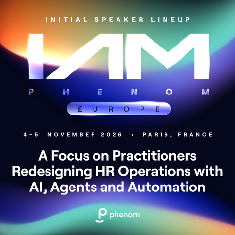 original Phenom today announced the first wave of speakers for IAMPHENOM Europe 2026, the only applied AI event dedicated to human resources taking place on 4-5 November in Paris, France.