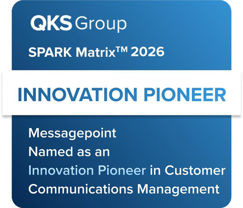 original Messagepoint is recognized by QKS as an Innovation Pioneer in Customer Communications Management, 2026.