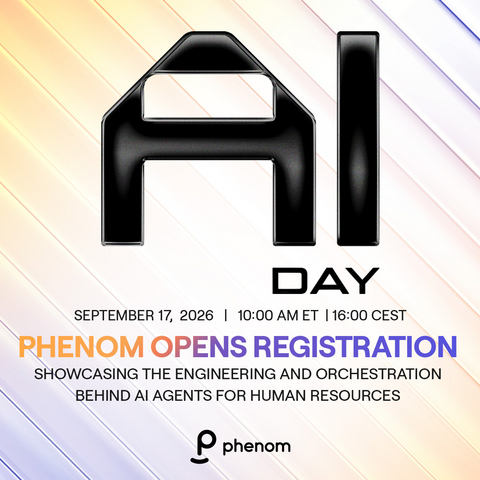 original Phenom opened registration for its annual AI Day, examining the contextual intelligence, agentic orchestration and governance that empowers enterprise human resources teams to quickly move from AI pilots to production to real impact.