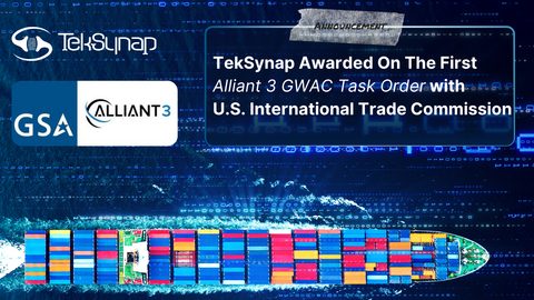 original TekSynap Awarded On The First Alliant 3 GWAC Task Order with U.S. International Trade Commission
