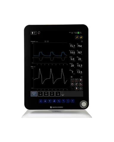 original Nihon Kohden upgrades NKV-550, now first ventilator combining non-invasive muscle pressure monitoring, AVM and adjustable AdaptiveSync™ manufactured in the U.S.