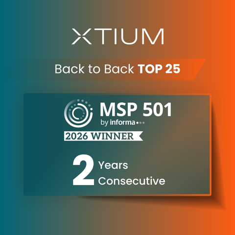 original XTIUM, an AI first MSP has been recognized in the top 25 Managed Service Providers for the 2nd consecutive year by the 2026 MSP 501 awards.