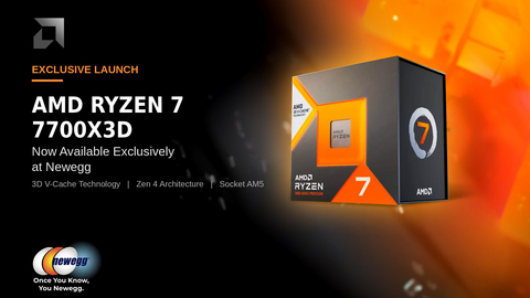 original AMD Ryzen 7 7700X3D Now Available Exclusively at Newegg