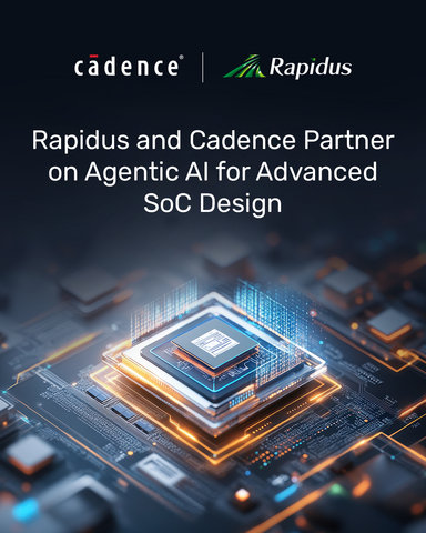 original The joint effort combines Rapidus’ AI-native design and manufacturing ecosystem for advanced-node semiconductors with Cadence’s agentic AI design orchestration technology to help design teams improve productivity, accelerate time to market and enhance design quality across the SoC design lifecycle.
