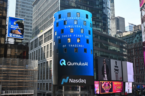 original First day of trading, front and center in Times Square. Nasdaq welcomes QumulusAI to the public markets.