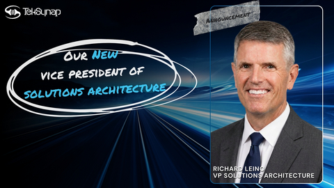 original TekSynap, a leading provider of IT solutions supporting government and defense missions, today announced the appointment of Richard Leino as Vice President of Solutions Architecture.