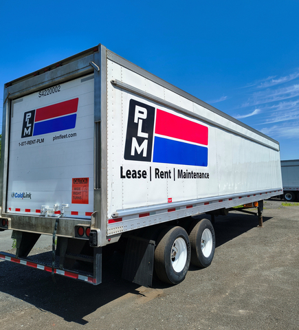original PLM Fleet 53 foot refrigerated trailer.