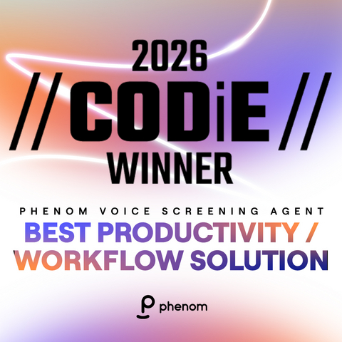 original Phenom announced that its Voice Screening Agent has been named a 2026 CODiE Award Winner in the Best Productivity / Workflow Solution category.