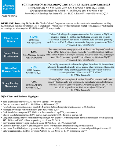 original Adobe .PDF of press release and tables