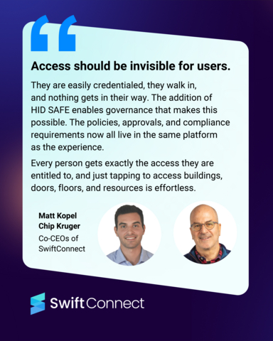 original SwiftConnect today announced the acquisition of HID’s Workforce Business Unit, including HID SAFE, the leading platform for automating identity lifecycle management in the physical world.