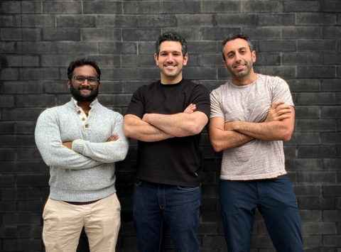 The ChatFeatured founding team in Toronto. From left: Nithiiyan Skhanthan, co-founder and CTO; Farris Nasr, co-founder and CEO; and Ryan Nahas, founding Head of Revenue.