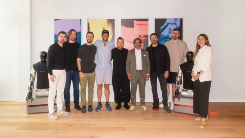 Humanoid's leadership team with representatives from Prime Movers Lab, the lead investor in Humanoid's Series A financing.