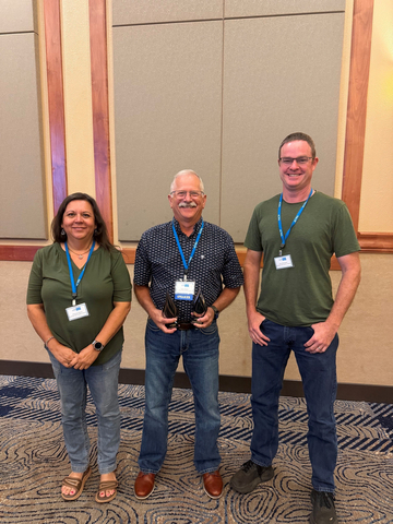 From left to right on the picture: Christine Morris (RUSA Finance Director), Jim Baird (RUSA General Manager), Ryon Kershner (Supervising Engineering Technical III)