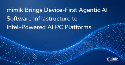 original mimOE™ and its Agentix-Native toolsets give enterprises a governed path to scale Agentic AI with certainty on Intel-powered AI PCs and cloud-based environments - the continuum.