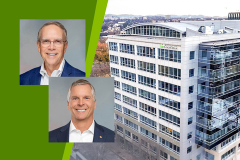 original Lee Blank (top, left) will retire after more than 40 years with Regions Bank. And another veteran Regions banker in Nashville, Chris Claybrook (lower, center) will succeed him.