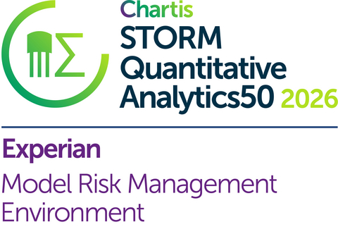 Chartis Research recognized Experian as the category winner for Model Risk Management Environment in the Quantitative Analytics50 2026 report.