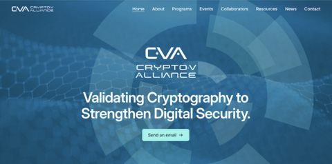 Homepage of the Crypto-V Alliance website
