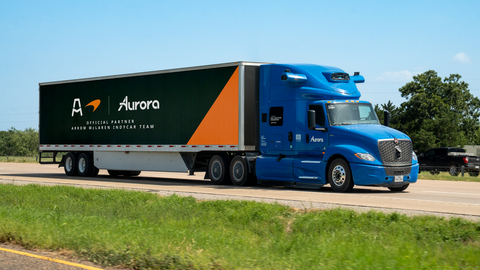 The partnership will showcase Aurora branding across the Arrow McLaren team kit beginning at Portland International Raceway August 7-9 (Image credit: Aurora).