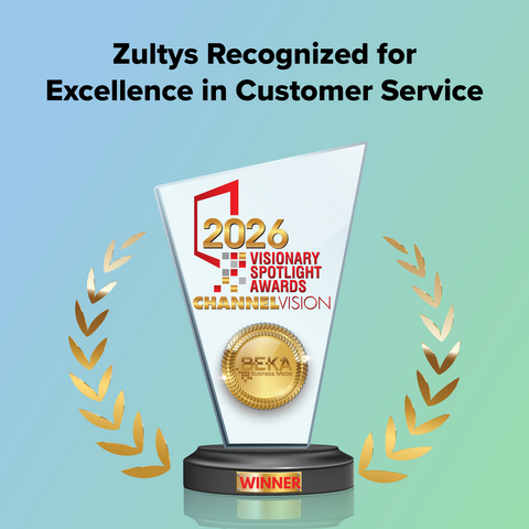 original Zultys wins ChannelVision Magazine's Visionary Spotlight Award in Customer Service Excellence.