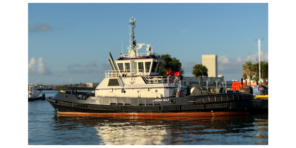 Sterling Shipyard Delivers Z-Tech® 30-80 Tugboat for Gulf LNG Partnership 1 Laguna Gulf Jul 2026 For Pr