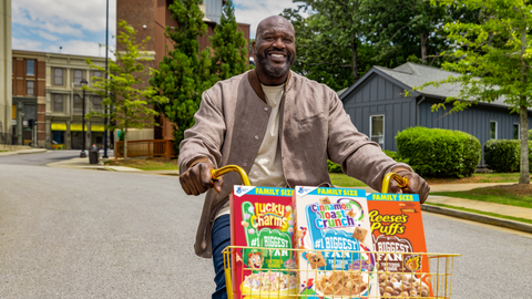 Shaquille O’Neal teams up with General Mills to launch the Biggest Fan Contest celebrating passionate cereal fans nationwide
