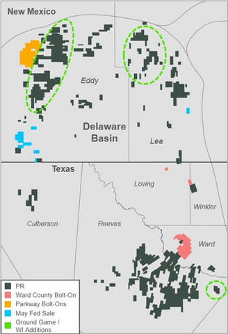 original Acquired Acreage Locator Map