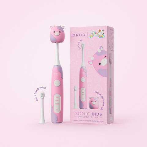 original Squishmallows Sonic Kids Rechargeable Toothbrush - Patty