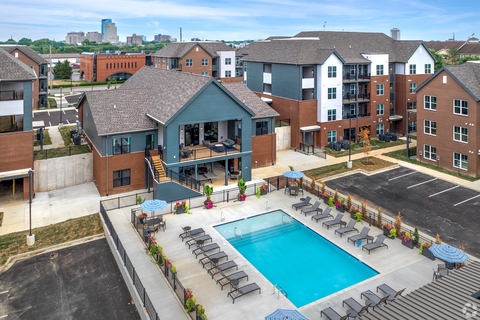 original Aerial view of Signature Apartments in Lexington, KY.