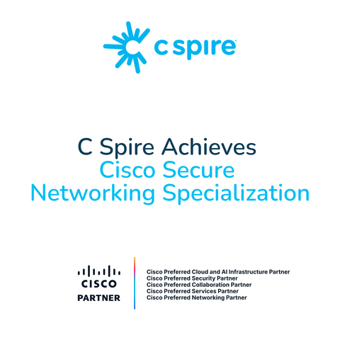 original C Spire Earns Cisco Secure Networking Specialization
