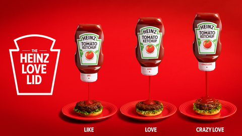 original After more than 157 years in the ketchup game and just in time for peak grilling season, HEINZ is reimagining its ketchup bottle with the debut of the HEINZ Love Lid — the first customizable ketchup lid designed to let fans choose their perfect squeeze.