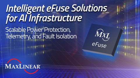 original MaxLinear's MxL745950 and MxL745951P intelligent eFuse solutions help enable scalable power protection, telemetry, and fault isolation for next-generation AI infrastructure.