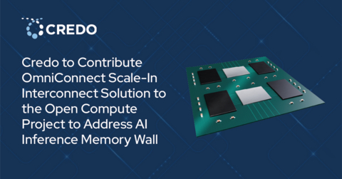 Credo has formed the OCP Open Chiplet Economy (OCE) Lightweight Serial Interconnect (LSI) Workstream to develop interconnect solutions to overcome the memory bottlenecks that limit AI inference scalability in data infrastructure. In combination with the creation of the OCE LSI Workstream, Credo intends to contribute its OmniConnect lightweight AXI framer specification to OCP, with the goal to advance an open ecosystem of OmniConnect products from Credo and third parties that enable memory disaggregation and chip-to-chip communications.