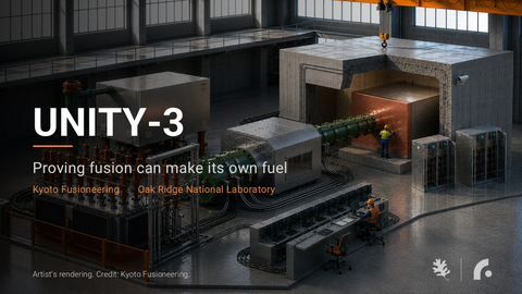 original Artist's rendering of UNITY-3, a first-of-its-kind breeding blanket test facility to be jointly delivered by Kyoto Fusioneering and Oak Ridge National Laboratory.