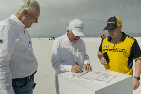 fia hydrogen land speed record certificate presentation