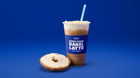 original The Philadelphia Everything Bagel Latte combines Ziggi's fan-favorite iced latte with Philadelphia cream cheese cold foam and everything bagel seasoning for a bold new take on a beloved breakfast pairing. The limited-time beverage will be available at participating Ziggi's Coffee locations nationwide from Aug. 11–17 while supplies last.