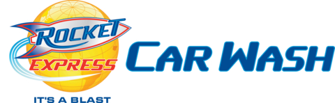 Rocket Express Car Wash Logo