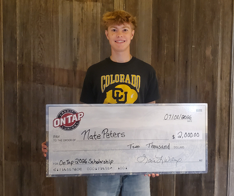 original On Tap Credit Union Scholarship Recipient Nate Peters