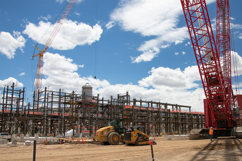 thumbnail The first crystallizer has been installed in the Magnesium Sulfate building.