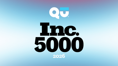 Qu has been ranked No. 855 on the 2026 Inc. 5000 list, the annual list of the fastest-growing private companies in America.