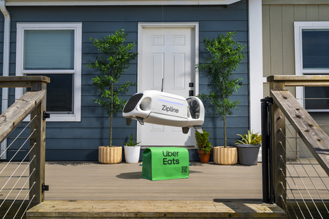 original Uber and Zipline are partnering to bring drone delivery to millions of Americans on Uber Eats