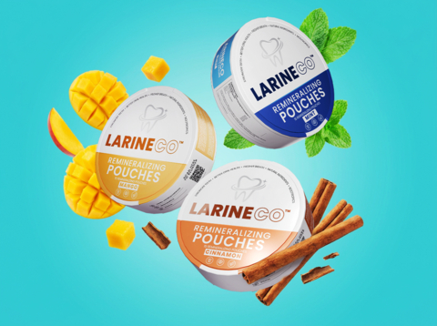 original Larineco Remineralizing Pouches in all three flavors
