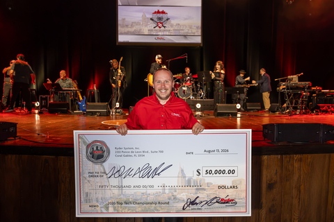 Jean-Sébastien Houle of Ryder’s Boucherville, Quebec, location was crowned the 2026 Ryder Top Tech and received a cash prize of $50,000.