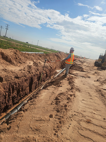 original SAM survey crews provide construction staking for Energy Transfer’s WellConnect gathering program in the Permian Basin, helping support accurate pipeline installation and reliable as-built records.