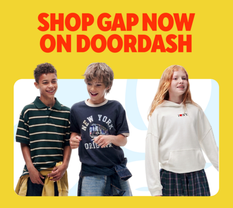 Shop Gap now on DoorDash