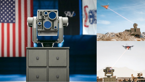 AV’s LOCUST® selected for $464.8 million counter-UAS contract award by the U.S. Army. The award represents the first-ever procurement for directed energy systems in United States history, signaling a historic transition from prototype to production for laser weapon systems. (Rendering for illustrative purposes only.)
