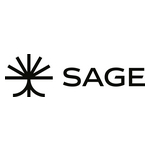 Sage Logo Horizontal Lockup Black
