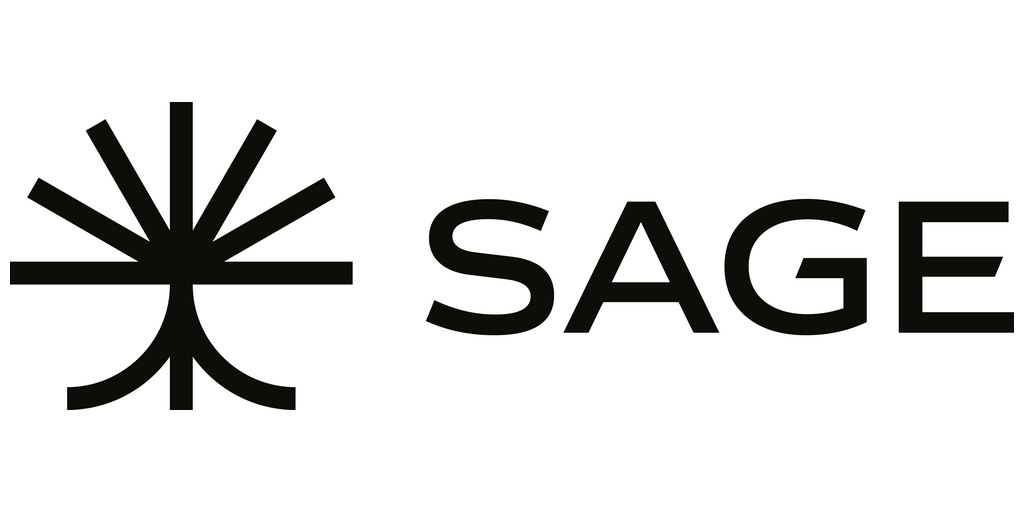 Sage Logo Horizontal Lockup Black