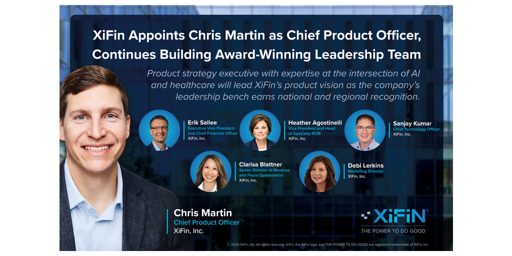 XiFin Appoints Chris Martin as Chief Product Officer, Continues Building Award-Winning Leadership Team 1 Generated Image